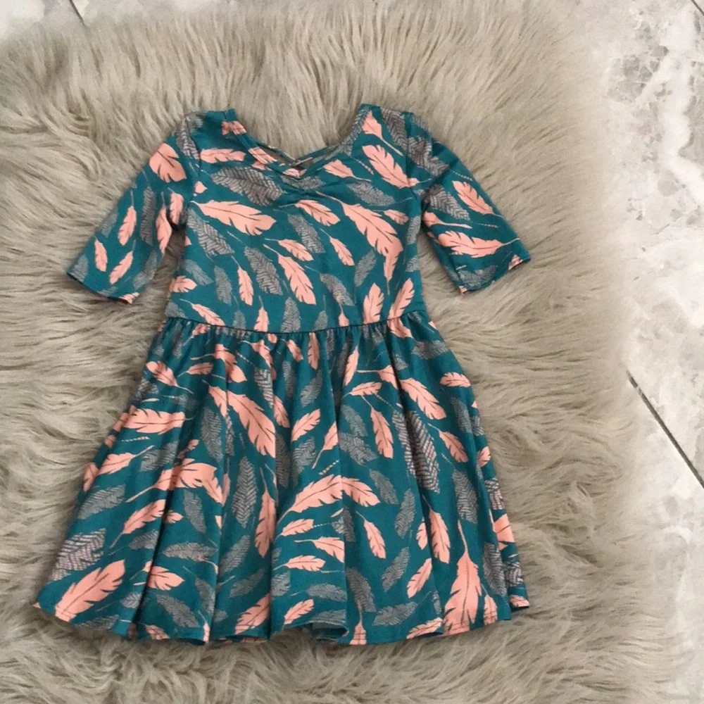DOT DOT SMILE Girls Twirl Print Dress | 3-4